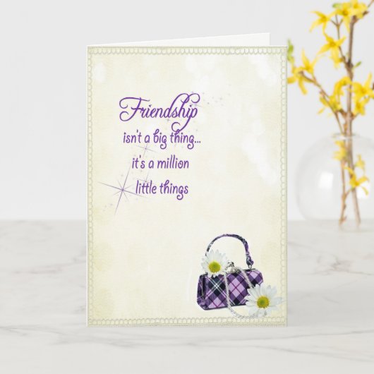 友情誕生日 カード (黄色い花)