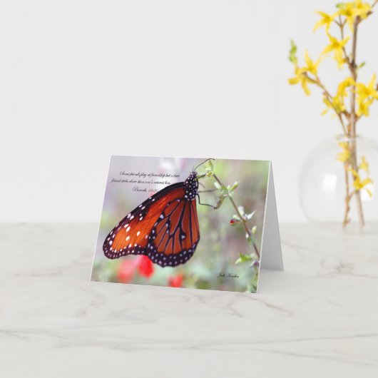 友情諺の18:24 カード (黄色い花)