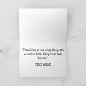 友情賛美の カード (内部)