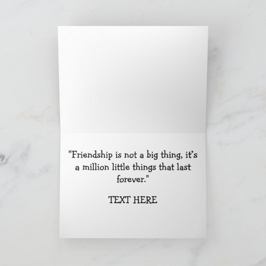 友情賛美の カード (内部)