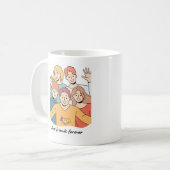 友情魅力的のマグカップ コーヒーマグカップ (正面左)