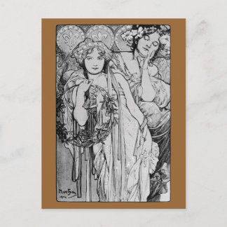 友情 ~ アルフォンス・ミュシャ ~ 1904 ポストカード