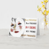 友情 カード (黄色い花)