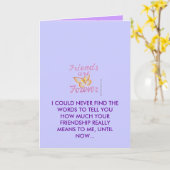 友情 カード (黄色い花)