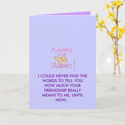 友情 カード (黄色い花)