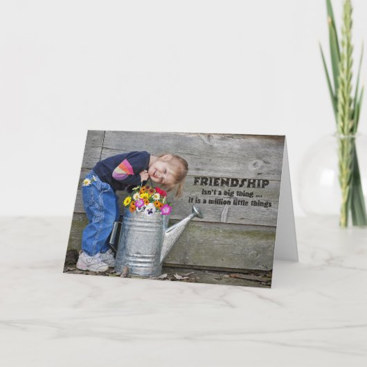 友情 カード (正面)