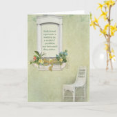 友情 カード (黄色い花)