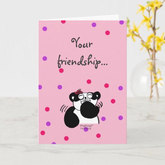 友情 カード (黄色い花)