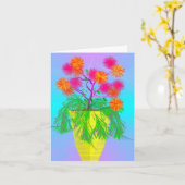 友情 カード (黄色い花)