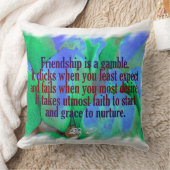 友情 クッション (ブランケット)