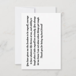 友情 サンキューカード