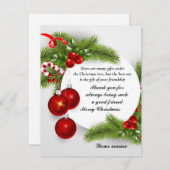 「友情」フラットホリデーグリーティングカード シーズンカード (正面/裏面)