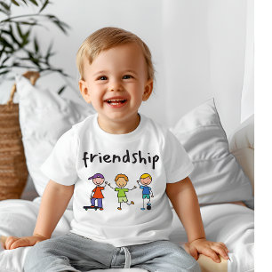 友情 ベビーTシャツ