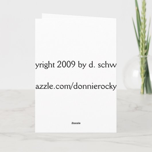 友情 – 久し書ぶり。 カード (裏面)