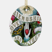 友情、愛および真実 セラミックオーナメント (右)