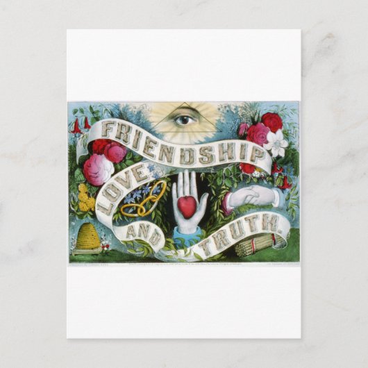 友情、愛、真実 ポストカード (正面)