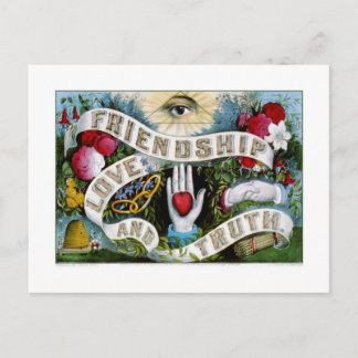 友情、愛、真実（1874） ポストカード