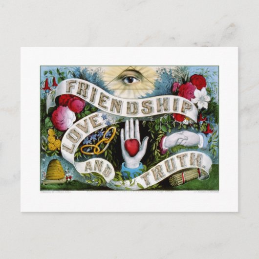 友情、愛、真実(1874) ポストカード (正面)