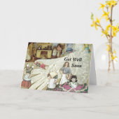 友情  早く回復してね カード (黄色い花)