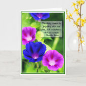 友情-朝顔の挨拶状 カード (黄色い花)