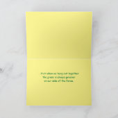 友情，田舎の風景，農場の風景，牛おもしろい，牛 カード (内部)