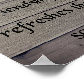 友情、箴言27:9 ポスター (角)