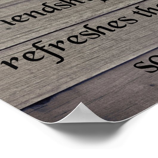 友情、箴言27:9 ポスター (角)