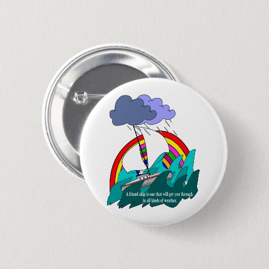 友情 缶バッジ (正面&裏面)