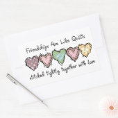 友情 長方形シール (封筒)