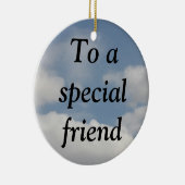 友情(1 Corinthians 13)の本当の意味 セラミックオーナメント (右)