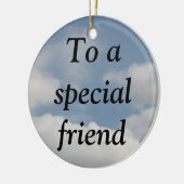 友情(1 Corinthians 13)の本当の意味 セラミックオーナメント (左)