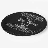 友情Isn_T大きな事It_S小 ペーパープレート (アングル)