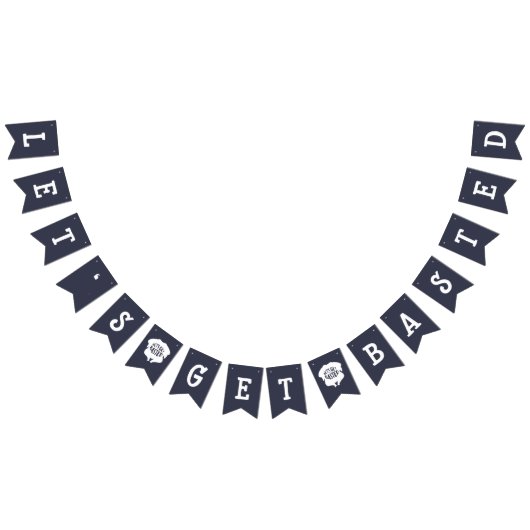 友情Let's Get Basted Bunting Banner バンティングフラッグ (全)
