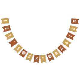 友情Let's Get Basted Bunting Banner バンティングフラッグ