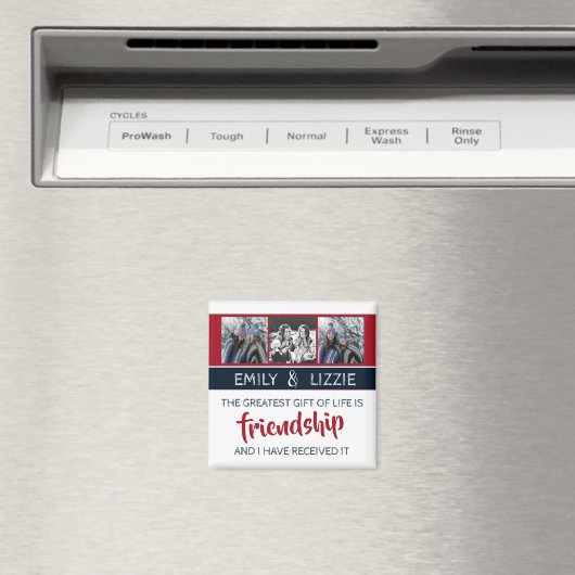 友感動的情引用文(名前と写真あり) マグネット (インサイチュ (食洗機))