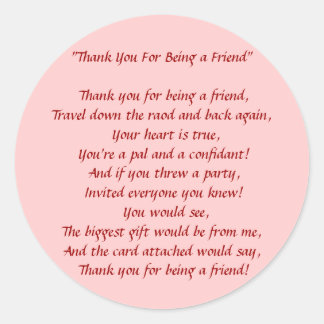 友感謝していだち – Stickers ラウンドシール