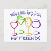 友救済人から ポストカード (正面)