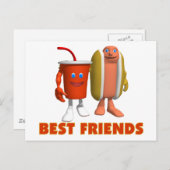 友最高のだちホットドッグ&ソーダ ポストカード (正面/裏面)