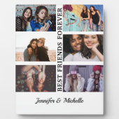 友最高のだち名前をカスタムすると6枚のコラージュbff フォトプラーク (正面)