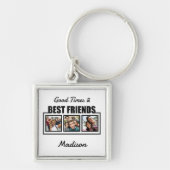 友最高のだち名前をカスタムする、写真、色 キーホルダー (正面)