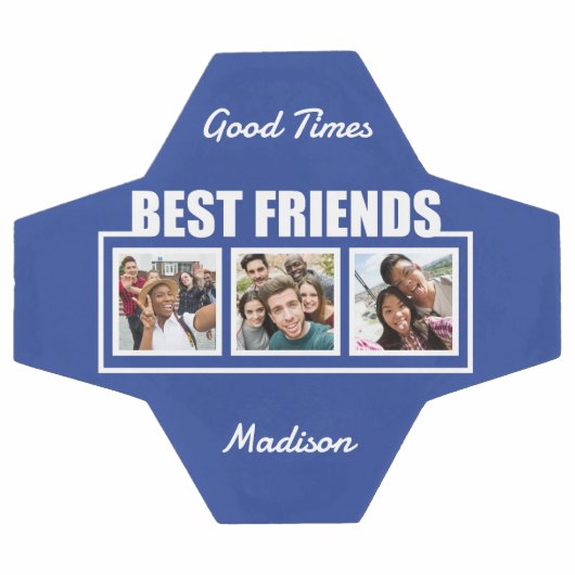 友最高のだち名前をカスタムする、写真、色 サッカーボール (フラット)