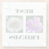 友最高のだち画像テンプレート ガラスコースター (裏面)