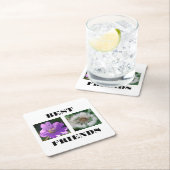 友最高のだち画像テンプレート スクエアペーパーコースター (インサイチュ)