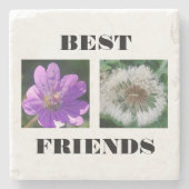 友最高のだち画像テンプレート ストーンコースター (正面)