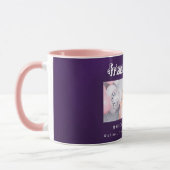 友最高のだち紫色の写真名 マグカップ (左)