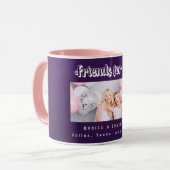 友最高のだち紫色の写真名 マグカップ (正面左)