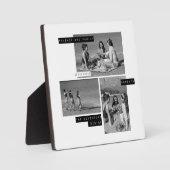 友最高のだち3枚モダンコラージュ フォトプラーク (正面)