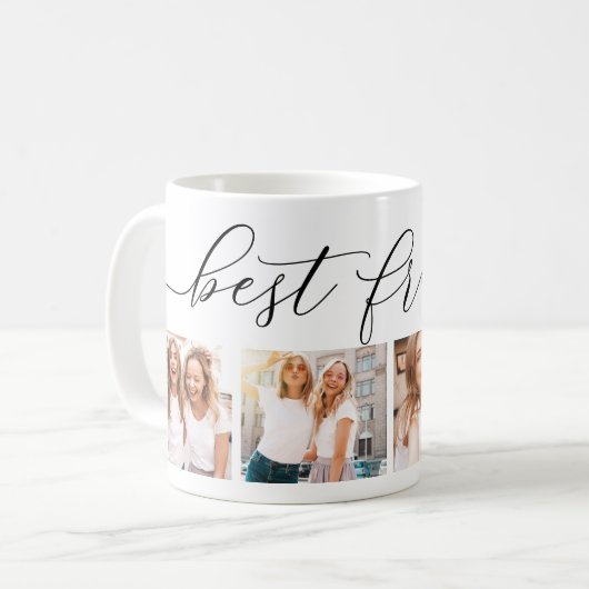 友最高のだち4フォトコラージコーヒーマグ コーヒーマグカップ (正面左)