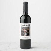 友最高のパーティーの白写真名 ワインラベル (正面)