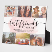 友最高のピンクブラシストローク6フォトコラージグリッド フォトプラーク (側面)